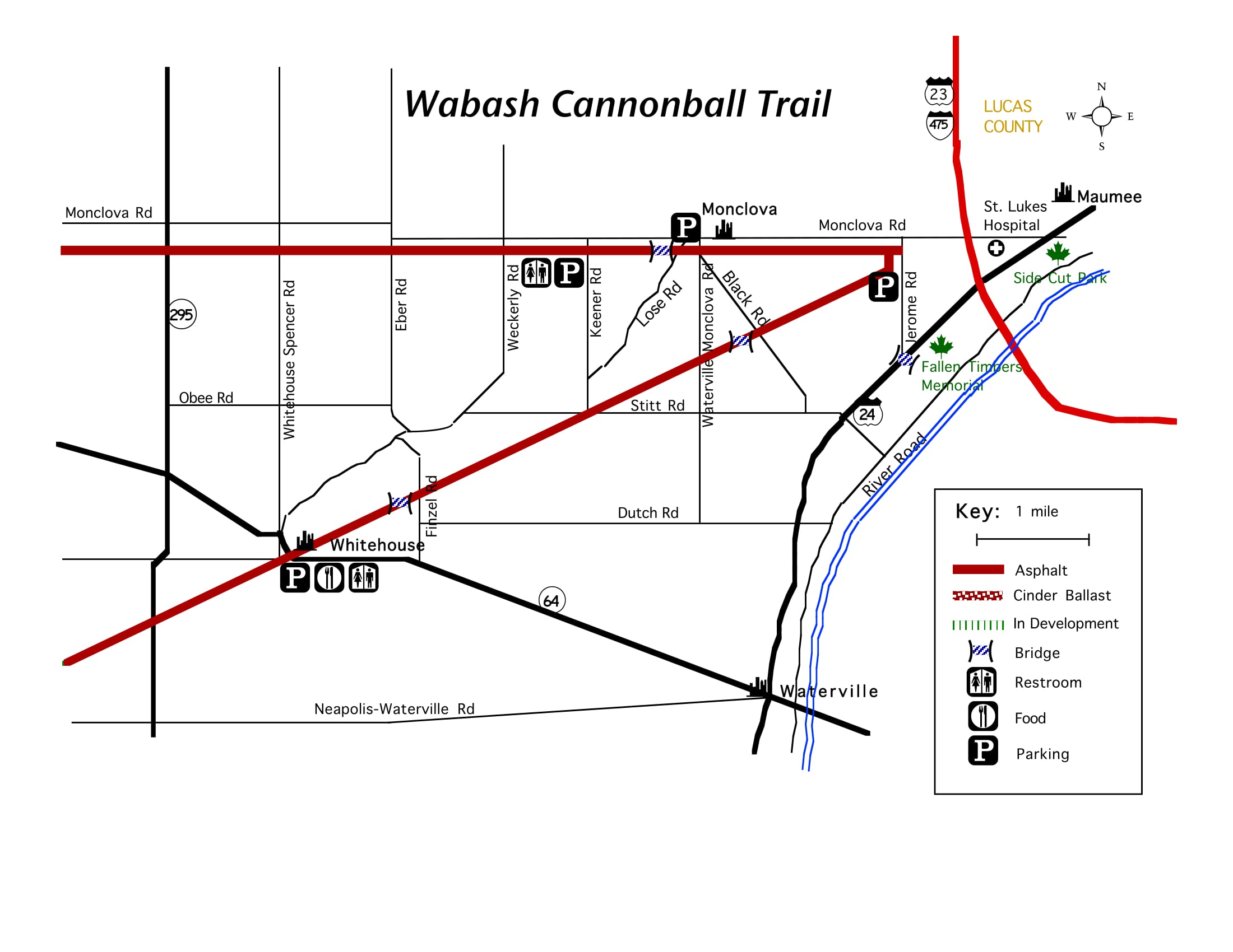 Map Wabash Cannonball Trail